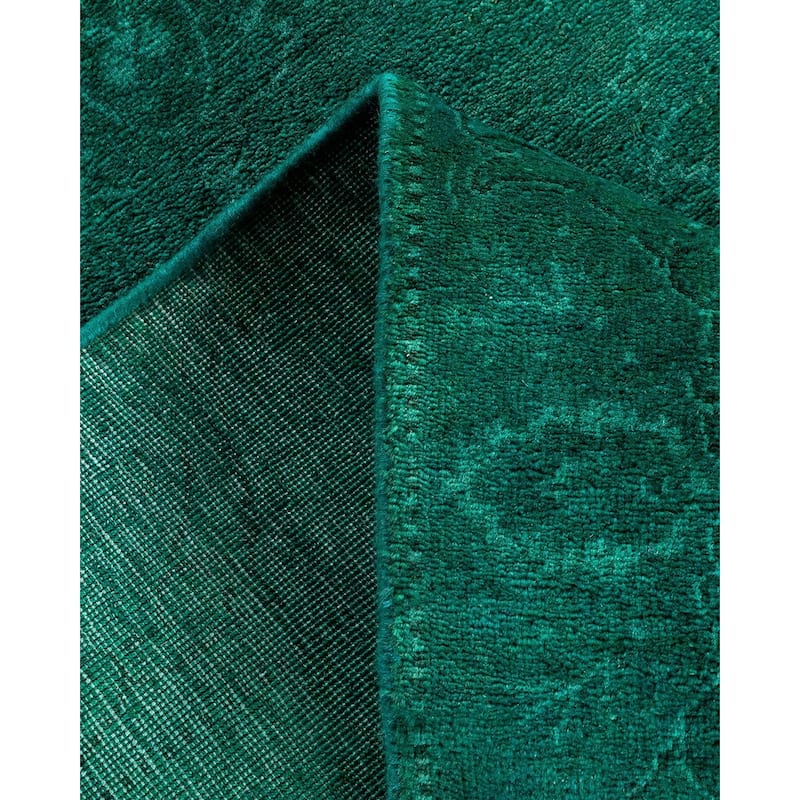 Contemporary Overdyed Wool Hand Knotted Runner - 2' 7" x 11' 8"