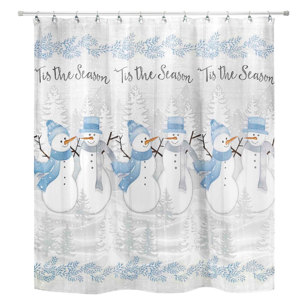 Avanti Linens Frosty Friends Shower Curtain