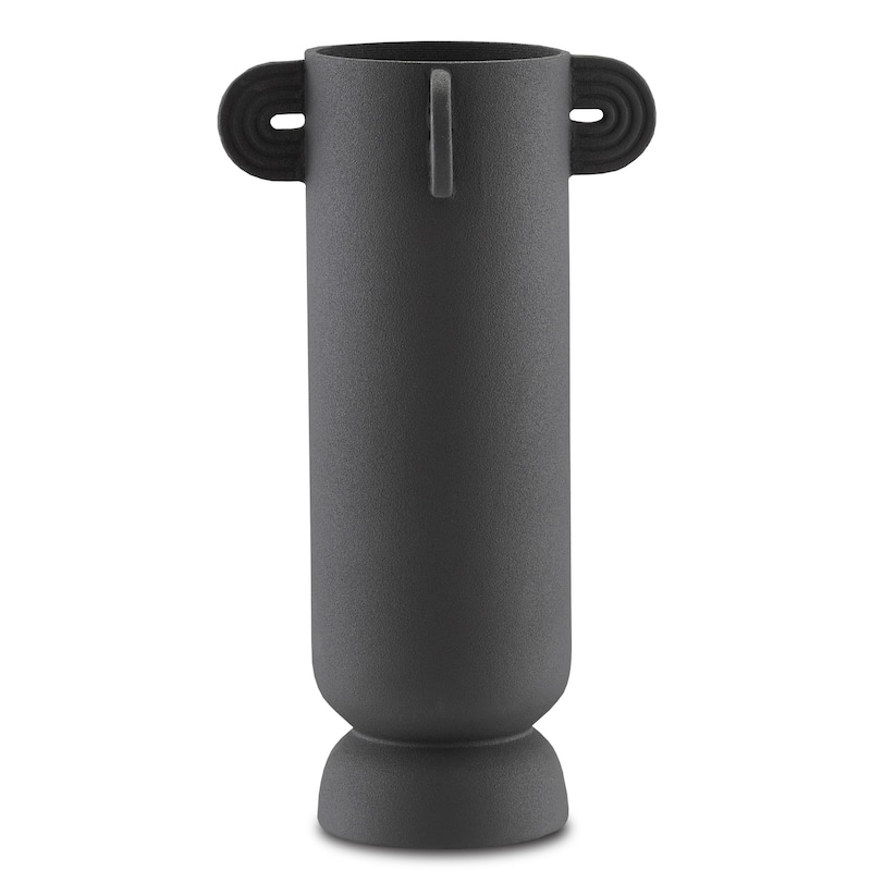 Currey & Company Happy 40 Tube Black Vase