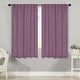 preview thumbnail 194 of 198, Superior Solid Machine Washable Room Darkening Curtains with Back Tabs, Set of 2 42" x 63" - Wisteria
