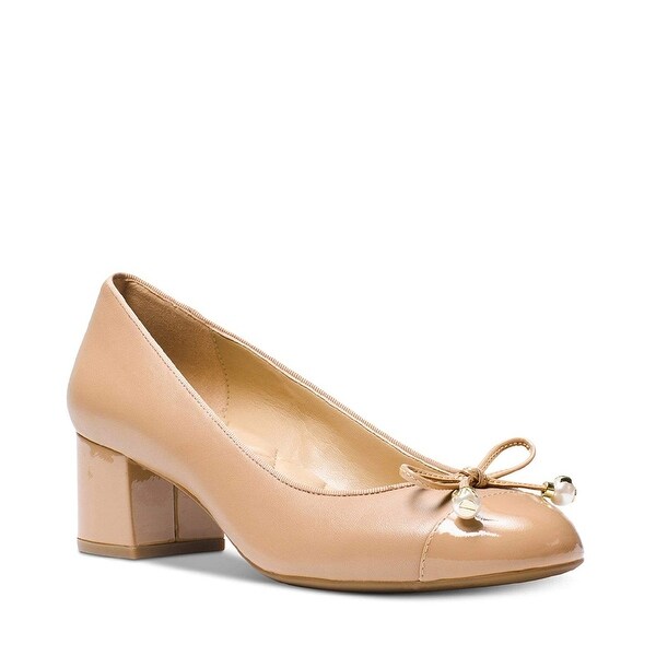 michael kors block heel pumps
