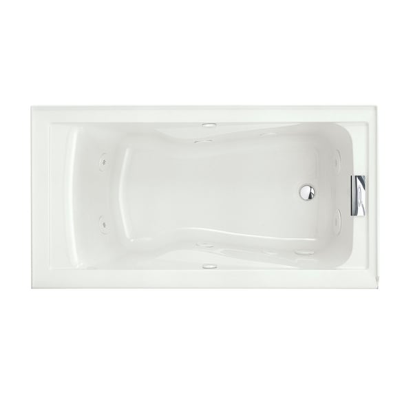 American Standard 2425VC-RHO Evolution 60" Acrylic Whirlpool Bathtub with Right Hand Drain and EverClean Technology - Lifetime
