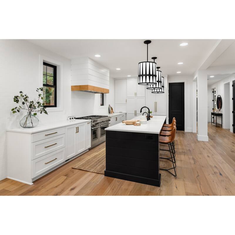 Royston 4 Light Black Pendant - 17.12'' W x 18.37'' H