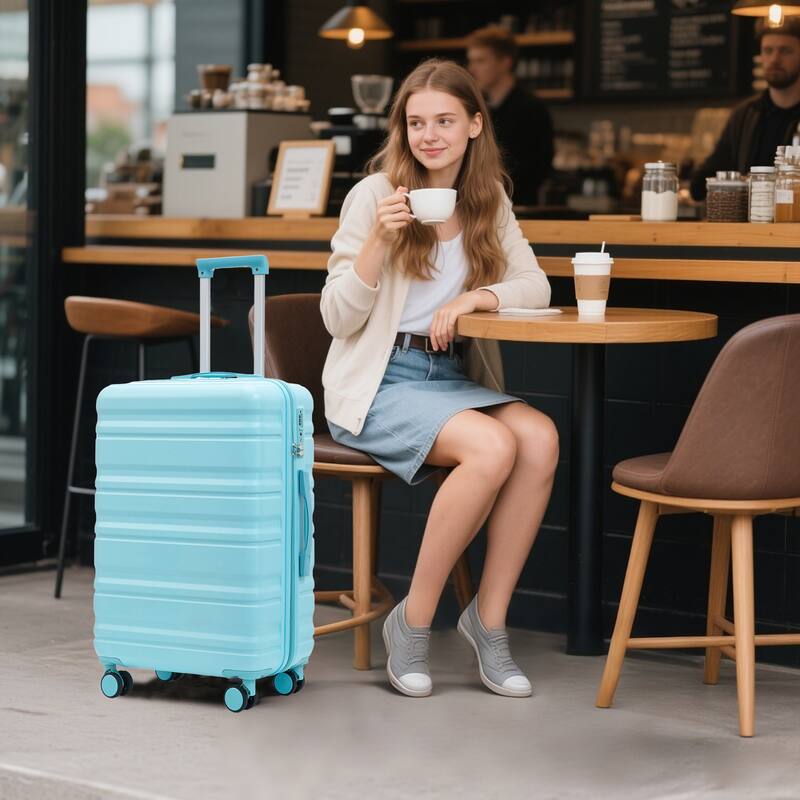 Luggage Sets 3 Piece Suitcases with Wheels, Suitcase Set ABS Hard Case Luggage with TSA Combination Lock, for Men and Women