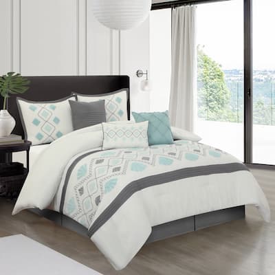 Nanshing Clarisa 7 Piece Terry Embroidery Comforter Set