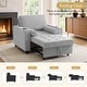 preview thumbnail 52 of 77, 3-in-1 Pull-Out Sleeper Chair Bed Convertible Adjustable Lounge