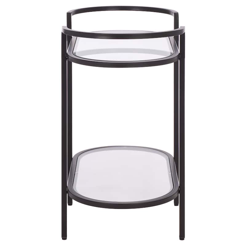 SAFAVIEH Home Inessa 2 Tier Bar Cart - 26"W x 14"D x 26"H