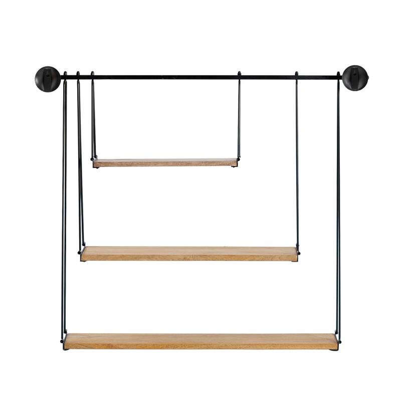 MH London Luna Three Tier Suspended Wall Shelf
