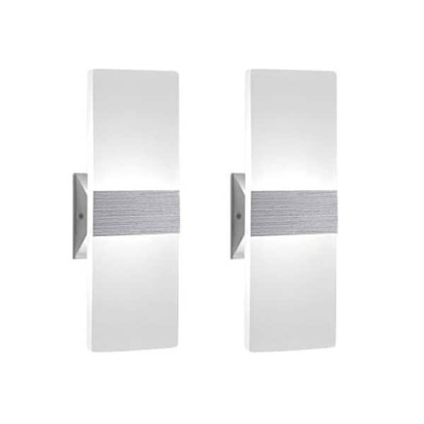 Shop 2 Light Acrylic Led Wall Light Fixture Overstock 29532682