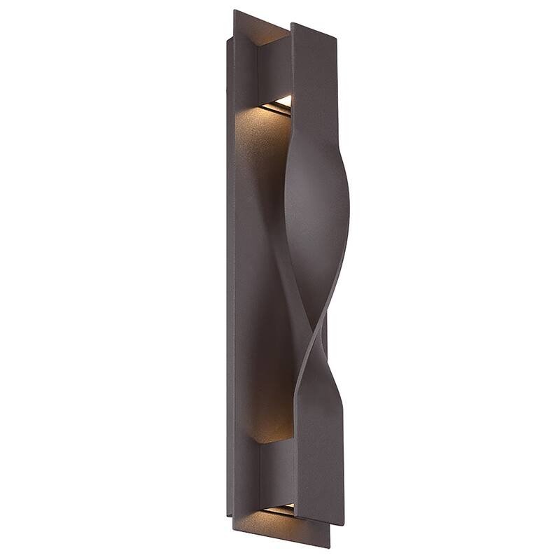 Twist 20in LED Indoor or Outdoor Wall Light 3000K - Bronze - 20-inch
