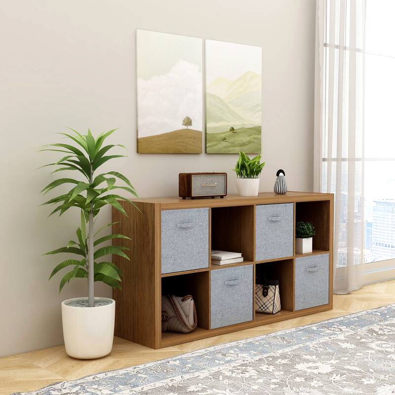 Smart Cube 8-Cube Organizer Storage with Opened Back Shelves