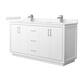 Option White / Carrara Cultured Marble Top / Brushed
