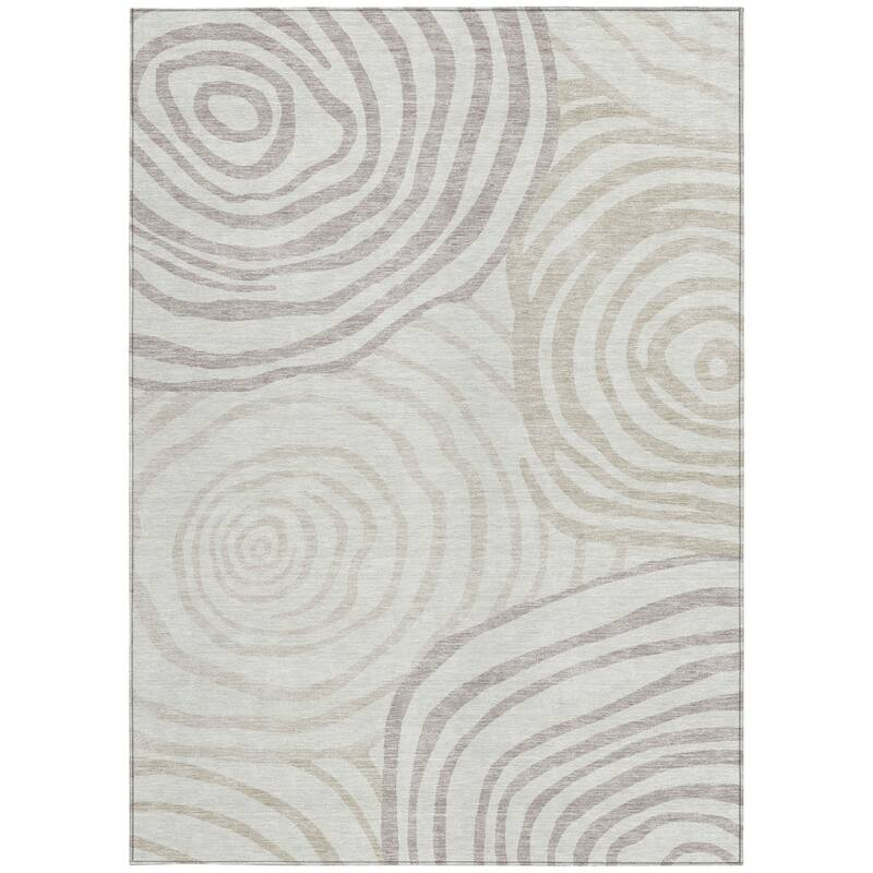 HomeRoots Abstract Transitional Rectangle Outdoor Rug