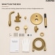 preview thumbnail 15 of 40, Wall Mounted Tub Faucet with Hand Shower Tub Filler Faucet Set