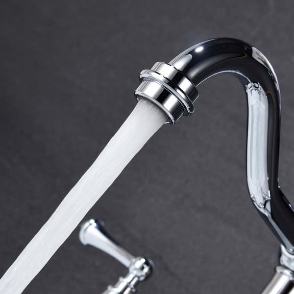 Mid-Century Modern Widespread Kitchen Sink Faucet for Island ...