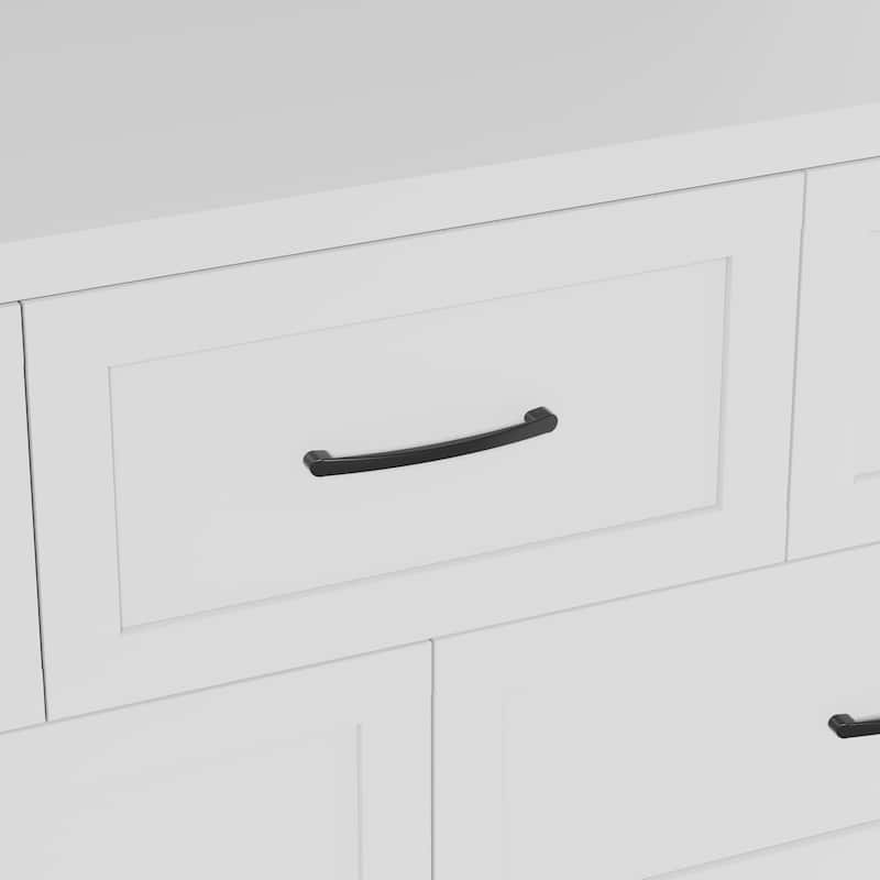 Bedroom Dresser Metal Storage Cabinet with Drawers, Space-Saving Chest of Drawers for Bedroom Living Room Entryway