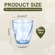 preview thumbnail 16 of 21, Clear Reusable Drinking Glasses Diagonal Texture Plastic Cup Blue - 10oz