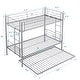 preview thumbnail 27 of 31, Twin over Twin Size Metal Bunk Bed with Trundle