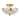 3-Light Vintage Glass Hallway Semi Flush Mount Ceiling Light