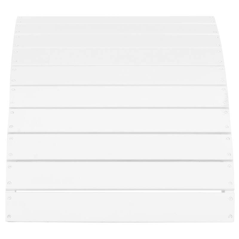 SAFAVIEH Outdoor Living Mopani White Acacia Wood Adirondack Ottoman - 19.7" W x 20.9" D x 13" H - White