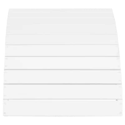 SAFAVIEH Outdoor Living Mopani White Acacia Wood Adirondack Ottoman - 19.7" W x 20.9" D x 13" H