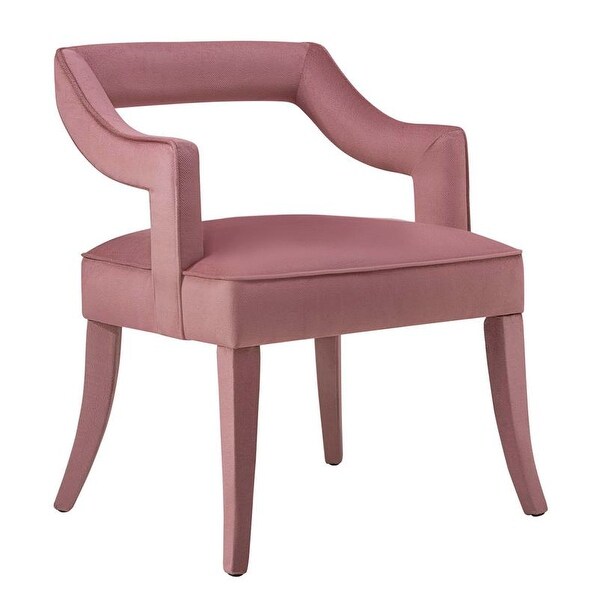 overstock pink velvet chair