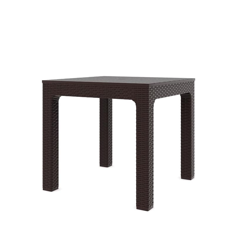 Solara Outdoor Patio Table, Wenge Brown