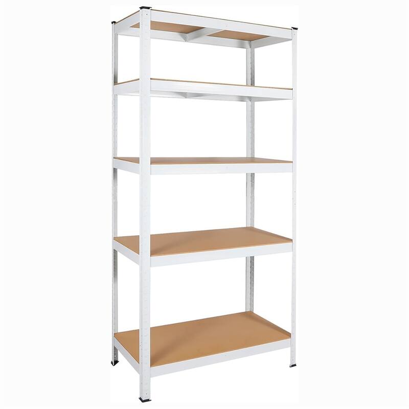 5 Tier Adjustable Metal Heavy Duty Open Shelves Organization