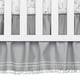 preview thumbnail 6 of 7, Lambs & Ivy Luna White/Gray Celestial Owl 4-Piece Nursery Baby Crib Bedding Set