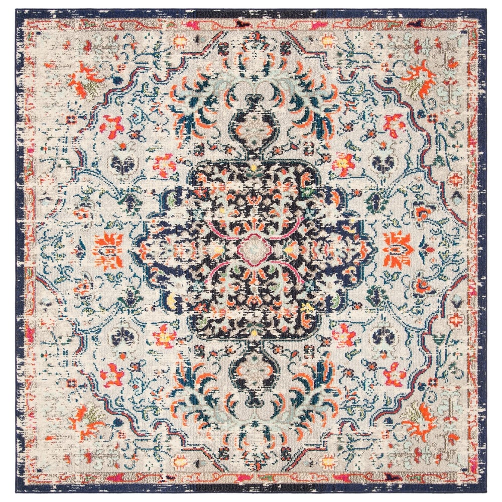 SAFAVIEH Madison Libusa Boho Medallion Distressed Rug