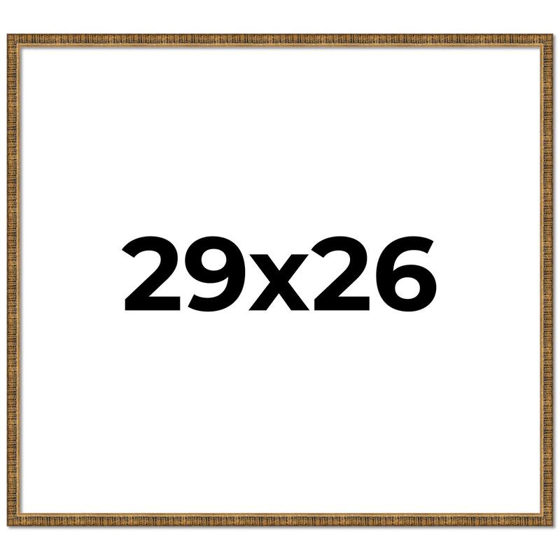 29x26 Frame Gold Solid Wood Picture Frame - Complete Modern Photo