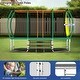 preview thumbnail 19 of 26, 14 ft. Rectangular Outdoor Trampoline with Safety Enclosure Net