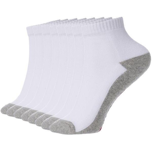 Alpine Swiss Mens 8 Pack Cotton Ankle Socks Athletic Performance Cushioned Socks Shoe Size 6-12 - One Size