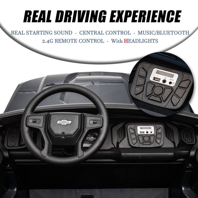 2-Seater Electric Ride on Truck Car for Kids with Remote Control