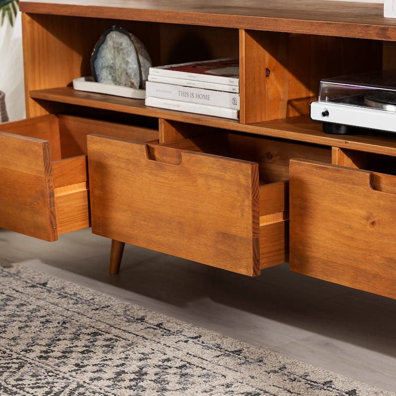 Middlebrook Alby 58-inch Mid-Century Solid Wood TV Stand
