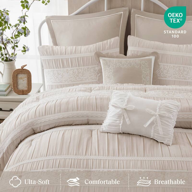 Madison Park Perryn 7 Piece Jacquard Comforter Set