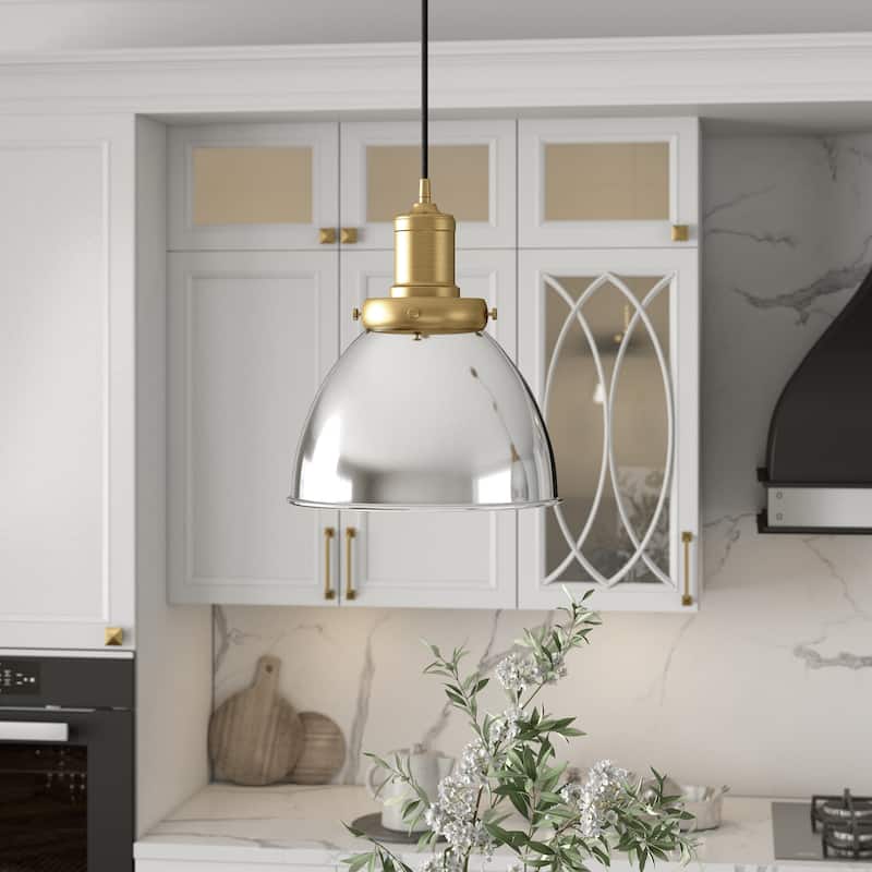 Madison 8" Wide Pendant with Metal Shade