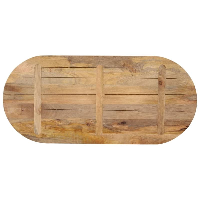 vidaXL Table Top Replacement Coffee Dining Room Furniture Oval Solid Wood