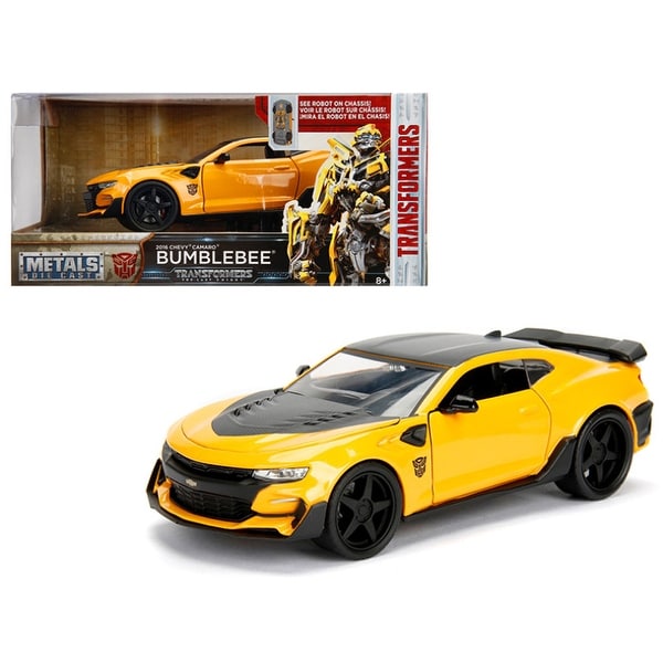 2016 Chevrolet Camaro Bumblebee Yellow From Transformers Movie 1 24 Diecast Model Car By Jada Metals