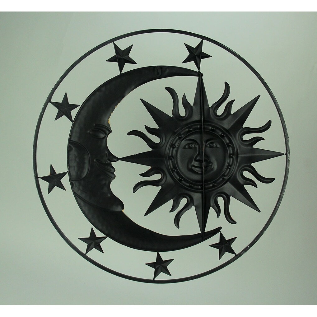 Shop Metal Celestial Sun Moon And Stars Indoor Outdoor 30 Inch