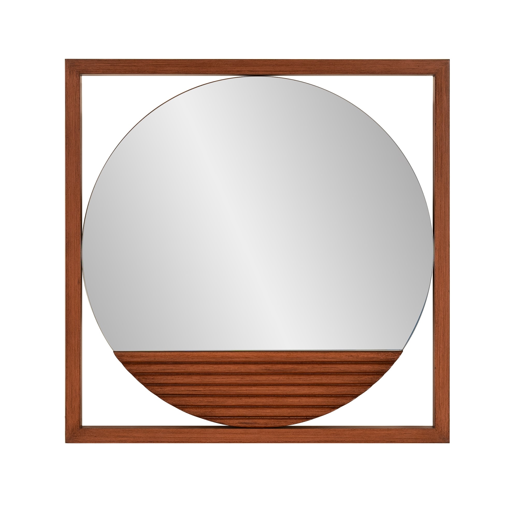 Dirken Wooden Framed Mirror - 1 x 20 x 20