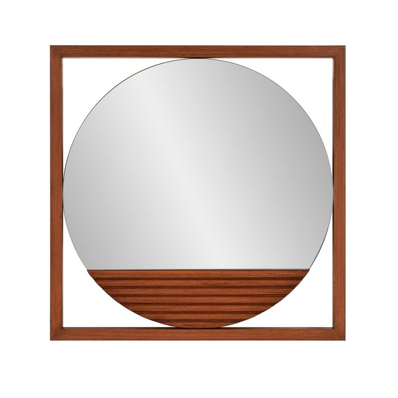Dirken Wooden Framed Mirror - 1 x 20 x 20