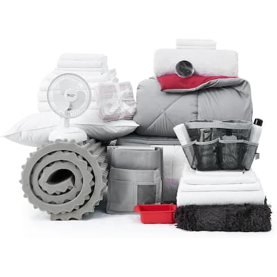 Fully-Loaded - Twin XL Dorm Bedding + Essentials Pack