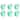 Abode Homewares Party Sleeve Palm Acrylic Stemless Wine Glass - Teal - 15.5 oz - Set of 6