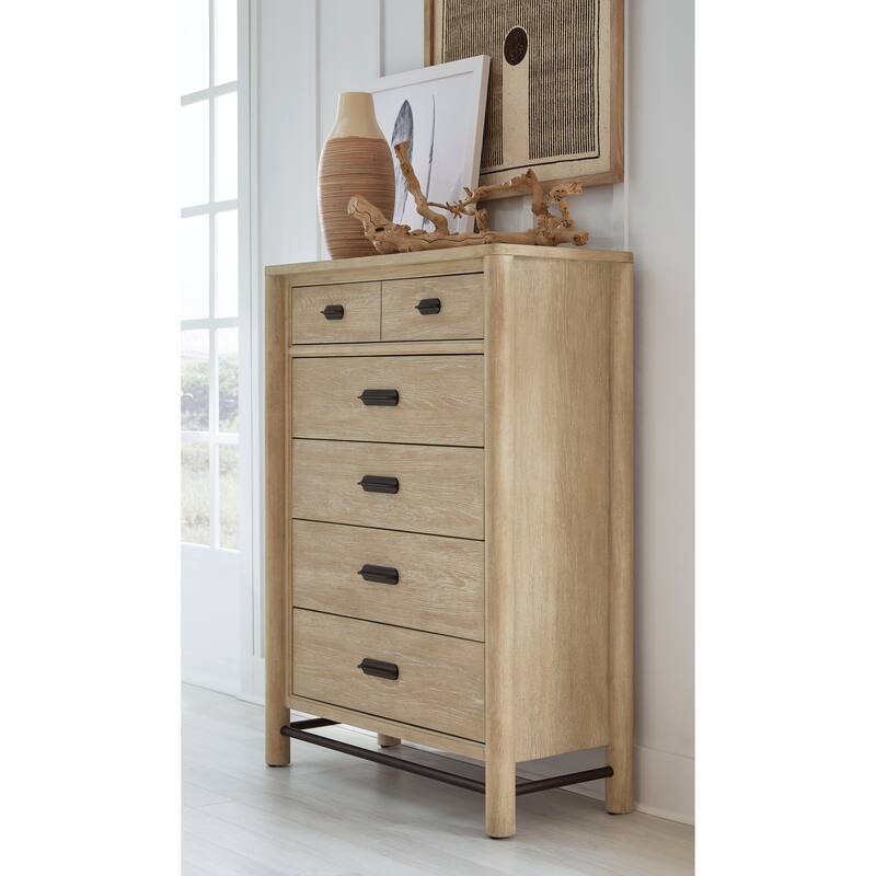 Salt Life Home Sunset Cove Sanibel Brown Drawer Chest - 5-drawer