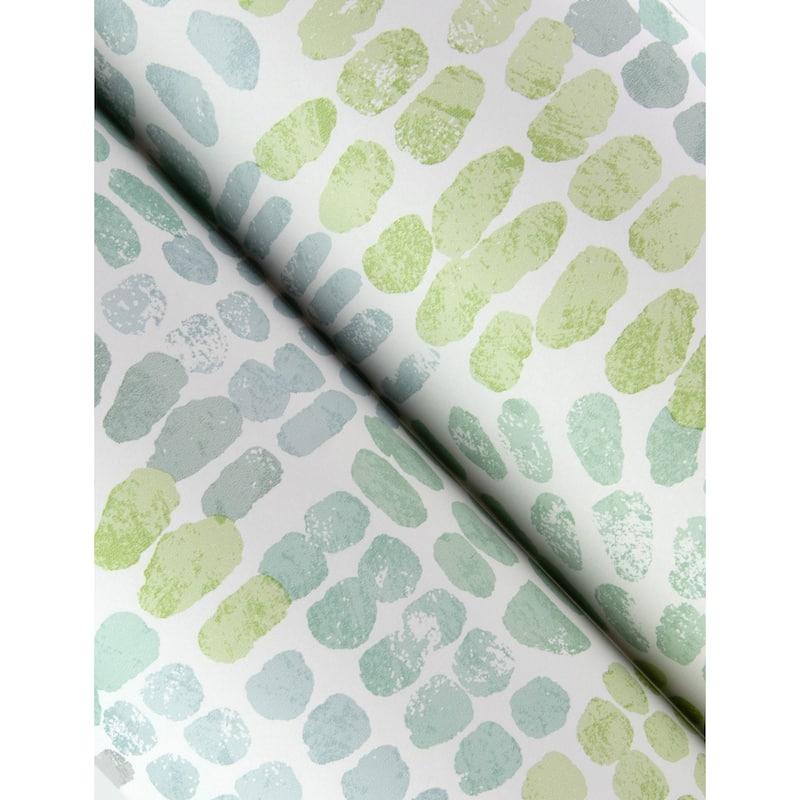 A-Street Prints Wanderer Aquamarine Mosiac Wallpaper