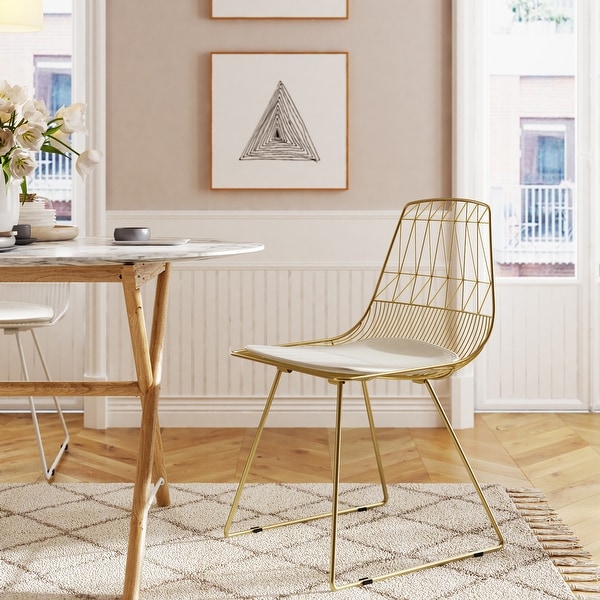White wire dining chairs store