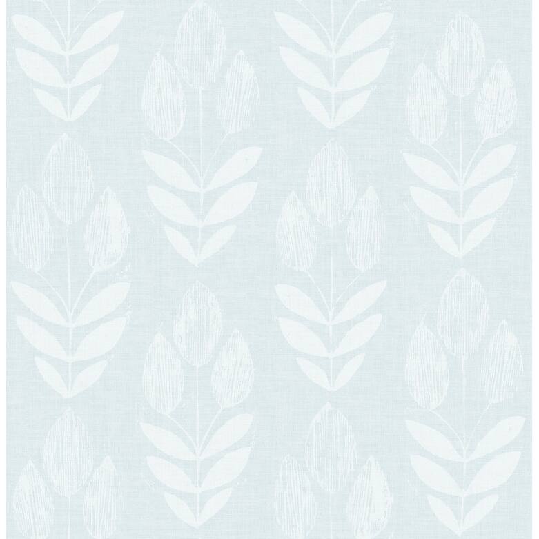 Chesapeake Garland Light Blue Block Tulip Wallpaper - 20.5in x 396in x 0.025in