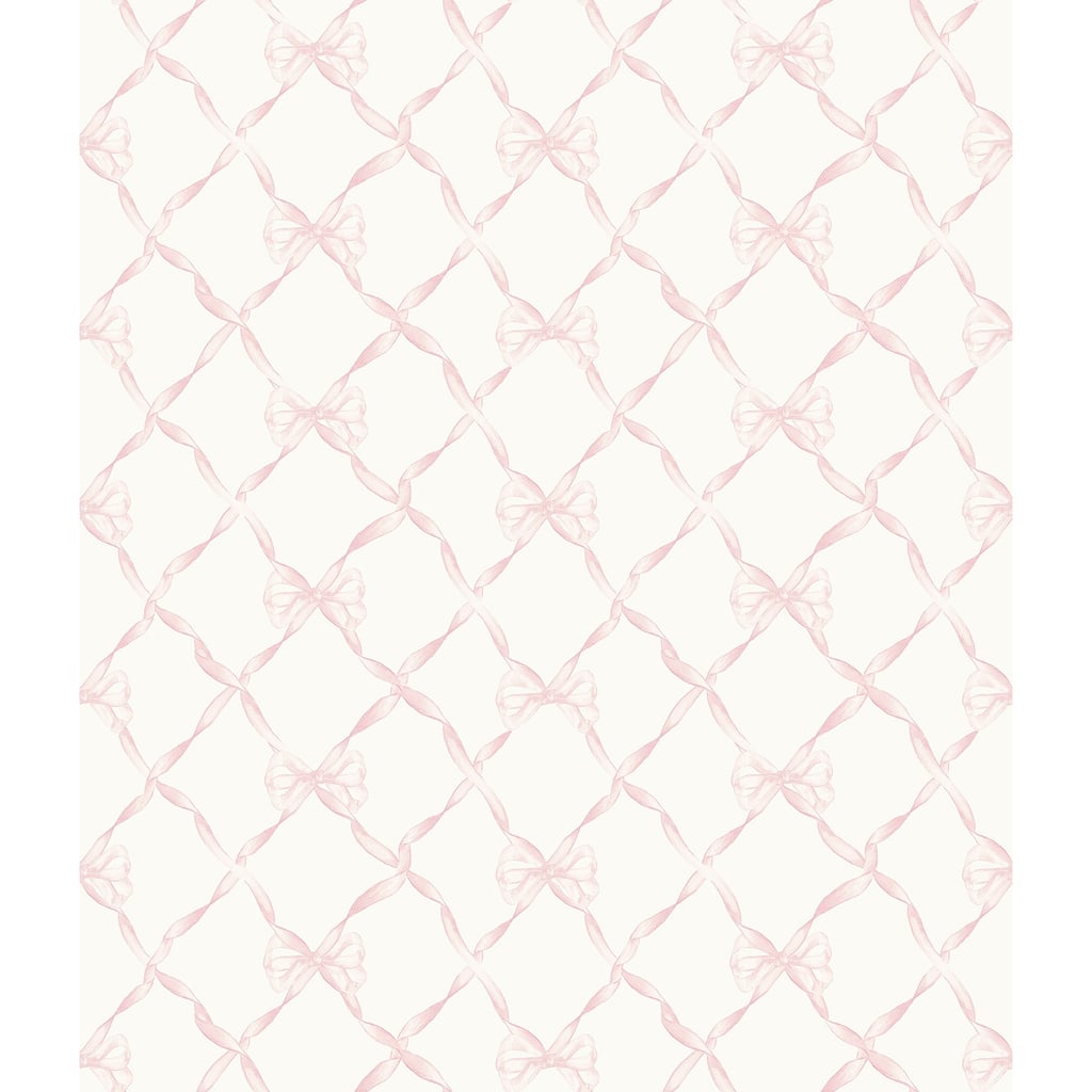 LoveShackFancy Baby Bow Pink Jam Peel and Stick Wallpaper