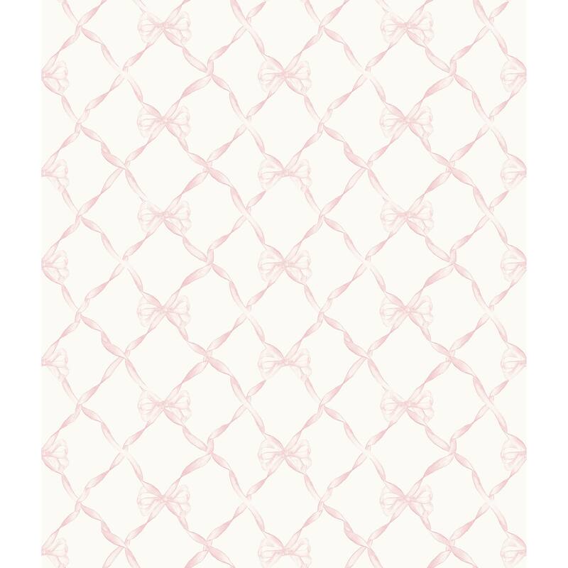 LoveShackFancy Baby Bow Pink Jam Peel and Stick Wallpaper